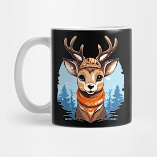 Cute Comic Reindeer Mug